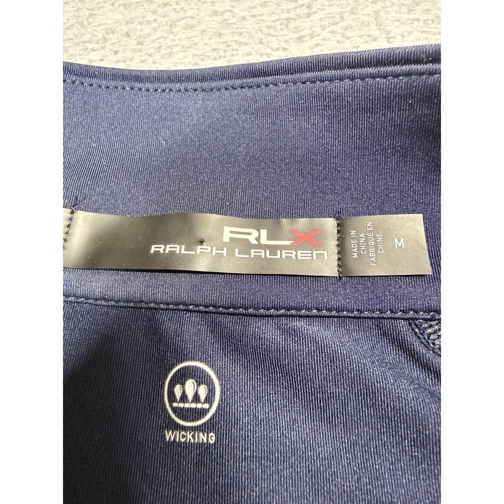 Ralph Lauren RLX Pullover Mens Medium Navy Colorblock 1/4 Zip Long Sleeve Golf - Picture 4 of 8